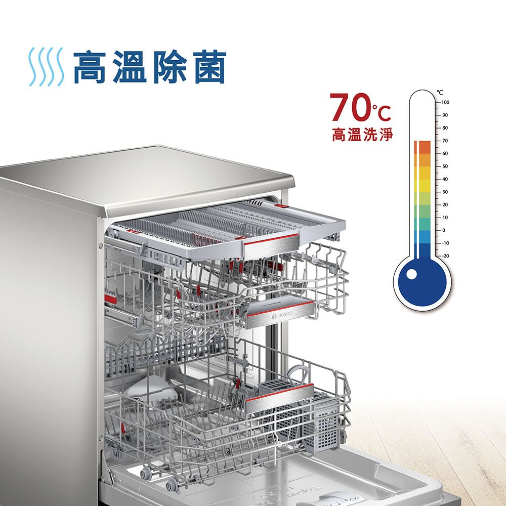 BOSCH 博世 60公分獨立式沸石洗碗機 SMS6ZCW00X 14人份送免費場勘+含標準安裝