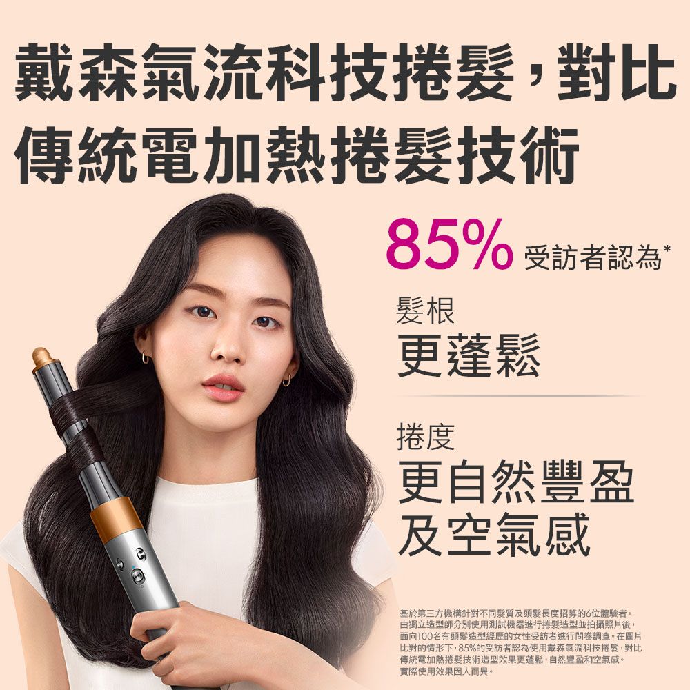 Dyson 戴森  Airwrap 多功能造型捲髮器 HS05 長型髮捲版(銅色)