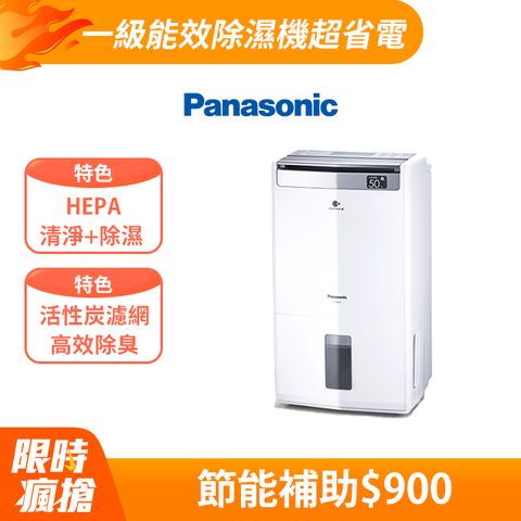 Panasonic 國際牌 10公升2合1清淨除濕機F-Y20FH