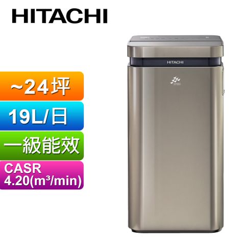 HITACHI 日立19公升AI超變頻清淨除濕機 RD-380VC(極光鈦)