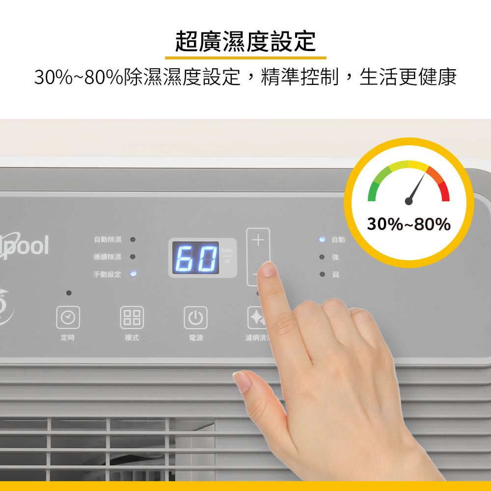 Whirlpool 惠而浦  15L節能除濕機WDEE15TW