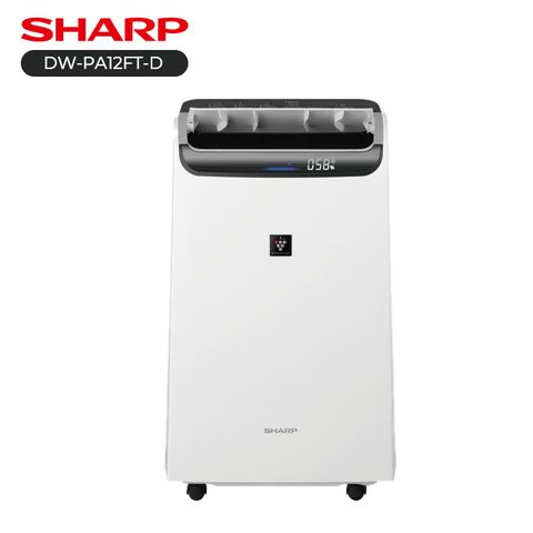 【SHARP 夏普】12公升智慧空氣清淨除濕機DW-PA12FT-D