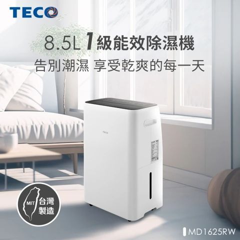 TECO 東元 8.5L 一級能效除濕機(MD1625RW)