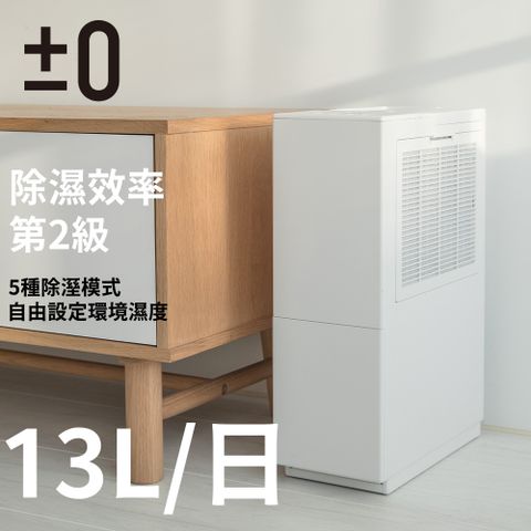 正負零±0 二級能效8-13公升極簡風除濕機-白色(XQJ-C010)