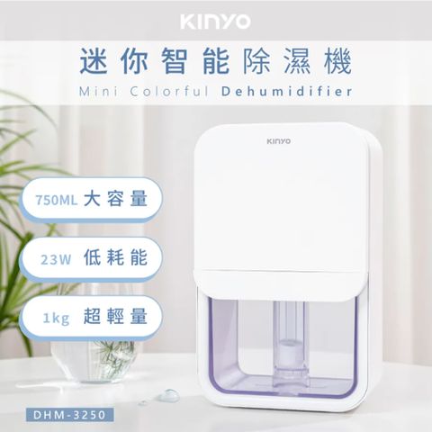 KINYO 迷你智能除濕機 750ml DHM-3250