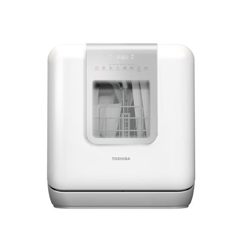 日本東芝TOSHIBA 4人份智慧WiFi洗烘存洗碗機 DWS-34BTW
