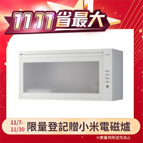 Rinnai 林內 RKD-380L(W)懸掛式烘碗機(80cm)(限北北基地區購買)