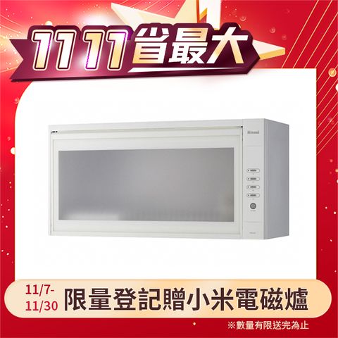 Rinnai 林內 RKD-380SL(W)懸掛式烘碗機(80cm)(限北北基地區購買)