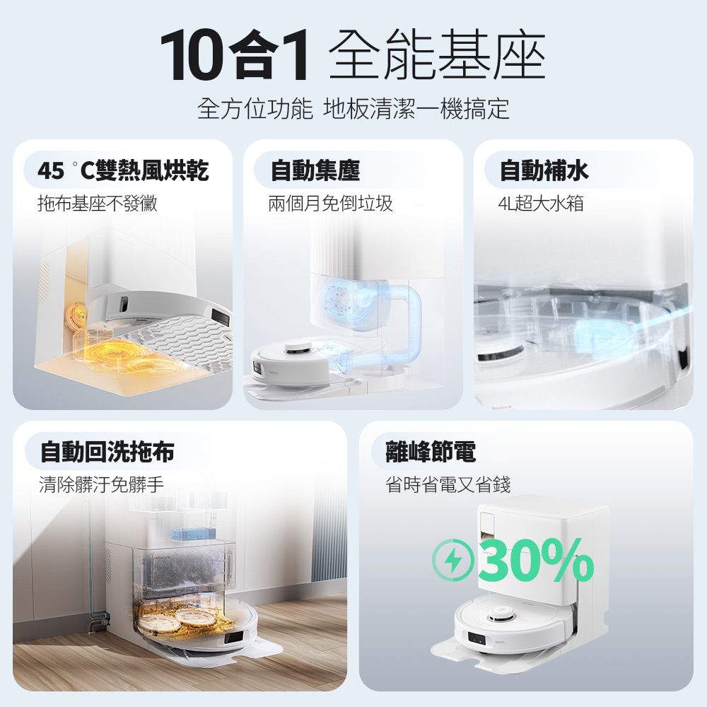 Roborock 石頭科技 掃地機器人Qrevo  MaxV上下水 (水立方)(60度熱水洗/自動上下水/自動添加清潔液/機械手臂)