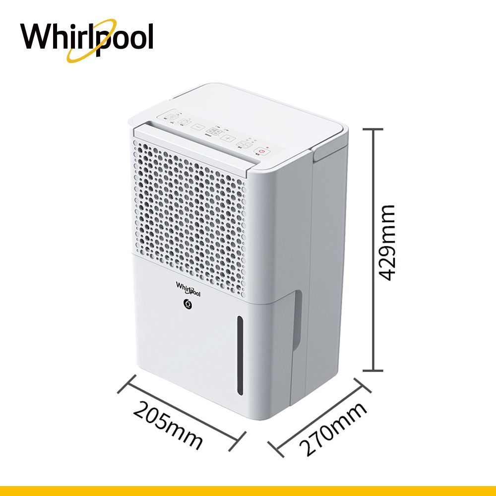 Whirlpool 惠而浦 二級能效6公升節能除濕機WDEE06TW-貨物稅減免$500(送法國特福30CM不沾平底鍋)