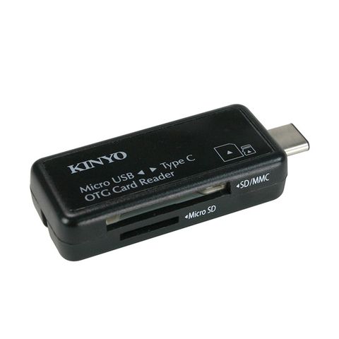 【KINYO】Type-C+OTG 2合1讀卡機-福利品 KCR-510