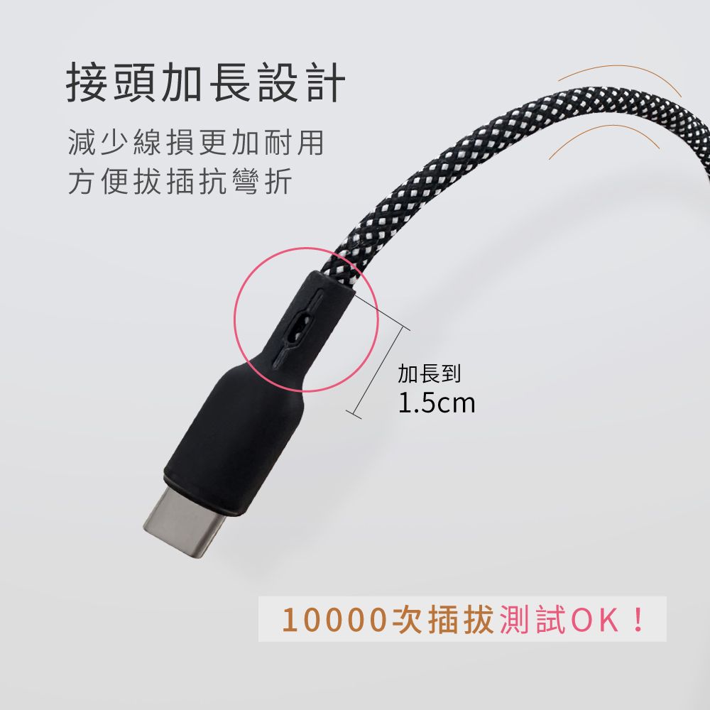 KINYO 磁吸秒收充電傳輸線 USB-NAC09