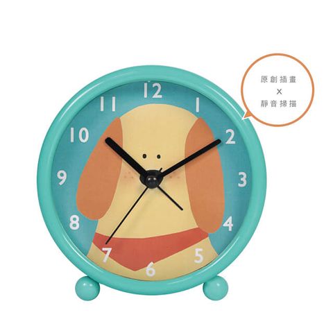 KINYO 鬍鬚家族小鬧鐘(藍)-福利品 ACK-7105