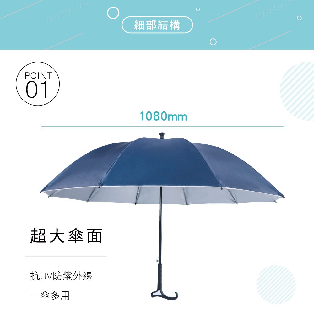KINYO 25吋健行自動傘 KU-8055