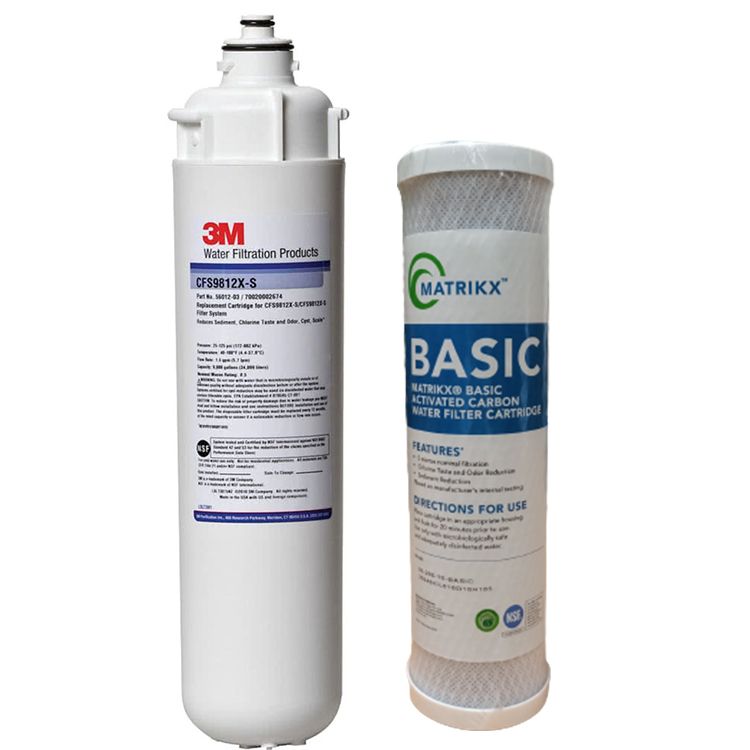 3MWater Filtration ProductsFS9812XS    -C BASICMATRIKX BASICACTIVATED CARBONNATER FILTER CARTRIDGEFEATURES FOR USE