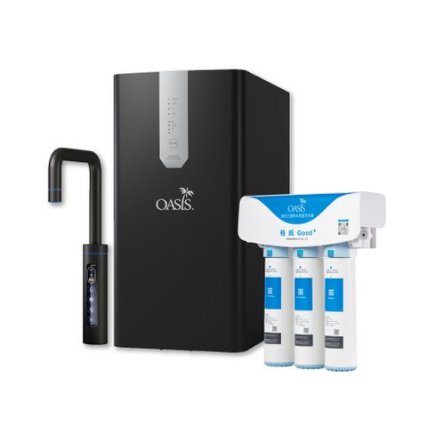 【美國OASIS】櫥下極奢氣泡三溫飲水機(買就送高效三道軟水抑菌淨水器)
