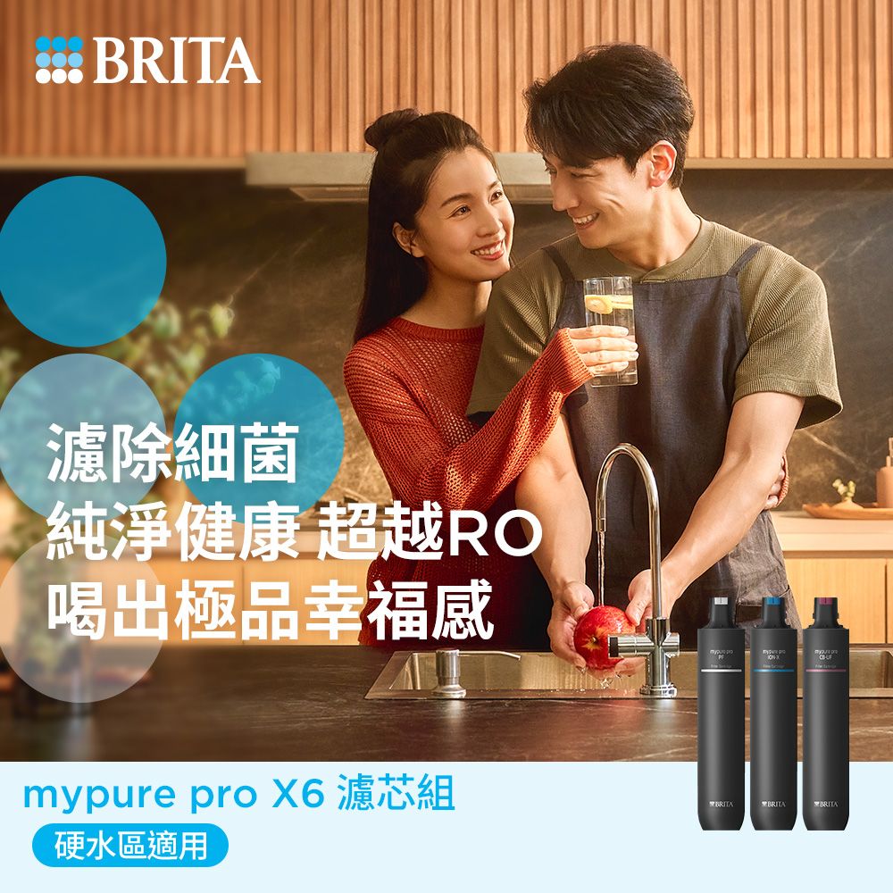 BRITA 官方直營 mypure pro X6 濾芯組(0.1微米中空絲膜)