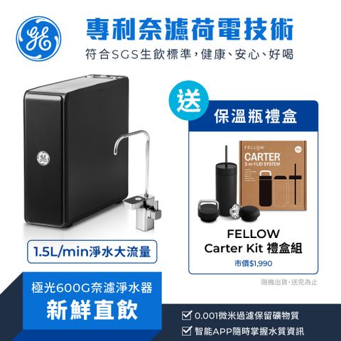 GE 奇異 淨水 極光奈濾淨水器600G