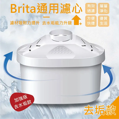 升級版Brita通用濾芯【去垢款】 6入 非原廠 淨水濾芯 過濾芯 淨化 多重過濾 活性炭濾芯