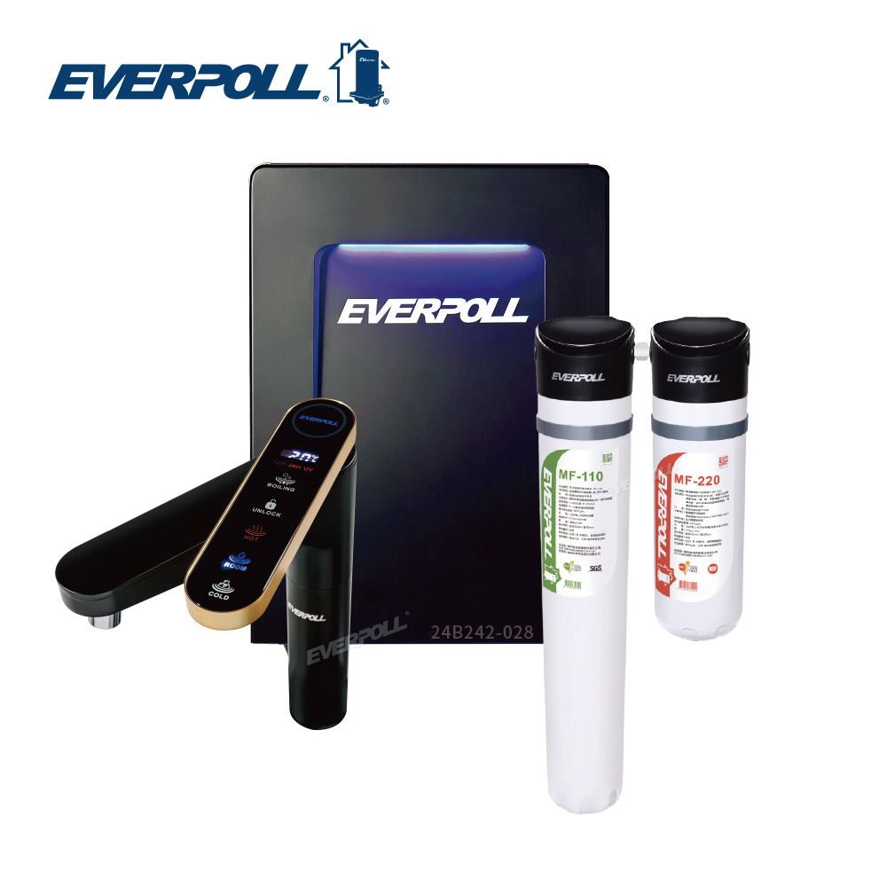 EVERPOLL 愛科商用 可生飲 觸控三溫飲水機 EVB-398+淨水系統 CM2-MF330(含標準安裝)