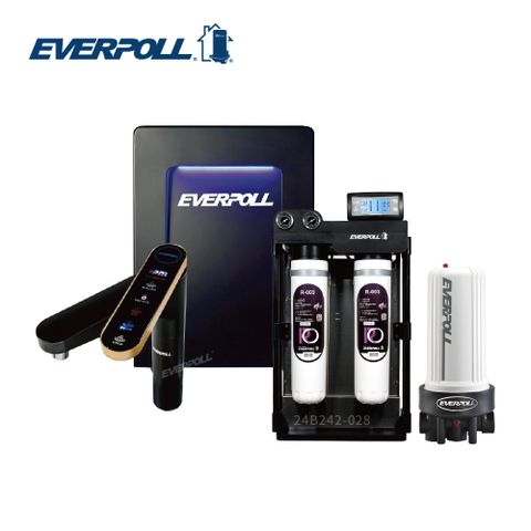 EVERPOLL 愛科商用 可生飲 觸控三溫飲水機 EVB-398+傳家寶全戶濾淨 AHP150+RO逆滲透純水系統 RO-1500S(含標準安裝)