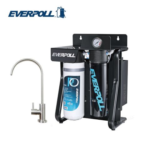 EVERPOLL 愛科商用 可生飲 不鏽鋼龍頭RO逆滲透900G無桶直輸純水系統 RO-900(含標準安裝)