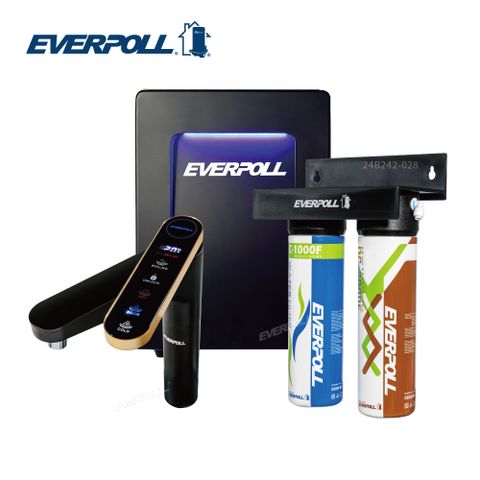 EVERPOLL 愛科濾淨 可生飲 觸控三溫飲水機 EVB-398+淨水系統 DCP-3000HA(含標準安裝)