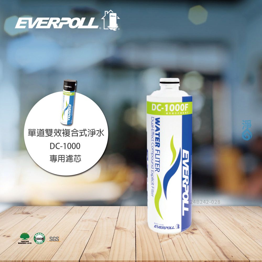 EVERPOLL 愛科濾淨 DCP-3000/DCP-3000HA專用雙效複合式精密濾芯 DC-1000F