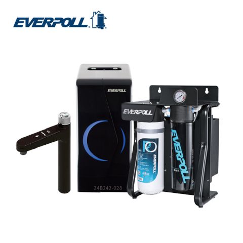 EVERPOLL 愛科商用 可生飲 旋鈕雙溫飲水機 EVB-168PLUS+RO逆滲透純水系統 RO-900(含標準安裝)