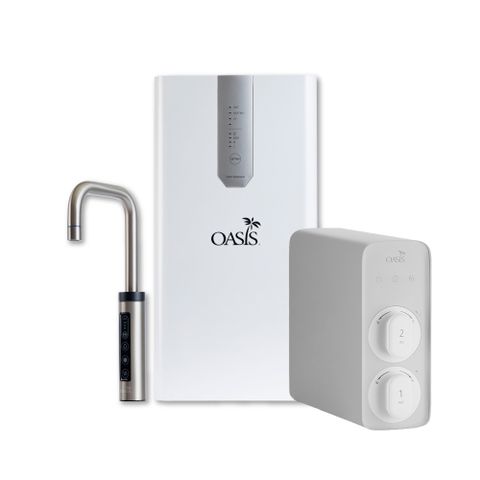 【美國OASIS】櫥下輕奢三溫UVC飲水機(買就送OASIS 600G大流量RO淨水器)
