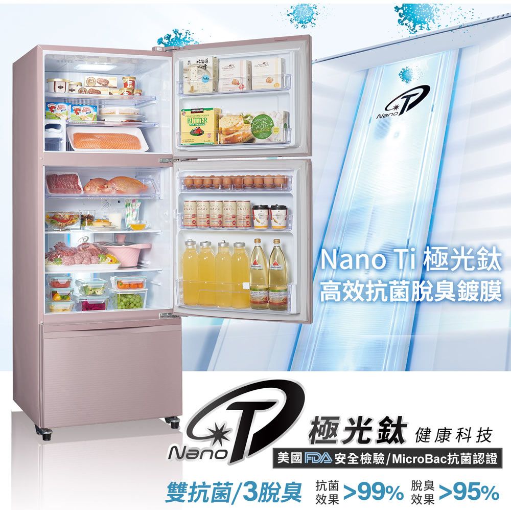 BUTTERNanodoNano Ti 極光鈦高效抗菌脫臭鍍膜Nano 安全檢驗/MicroBac抗菌認證極光鈦 健康科技效果雙抗菌/3脫臭 % 95%效果