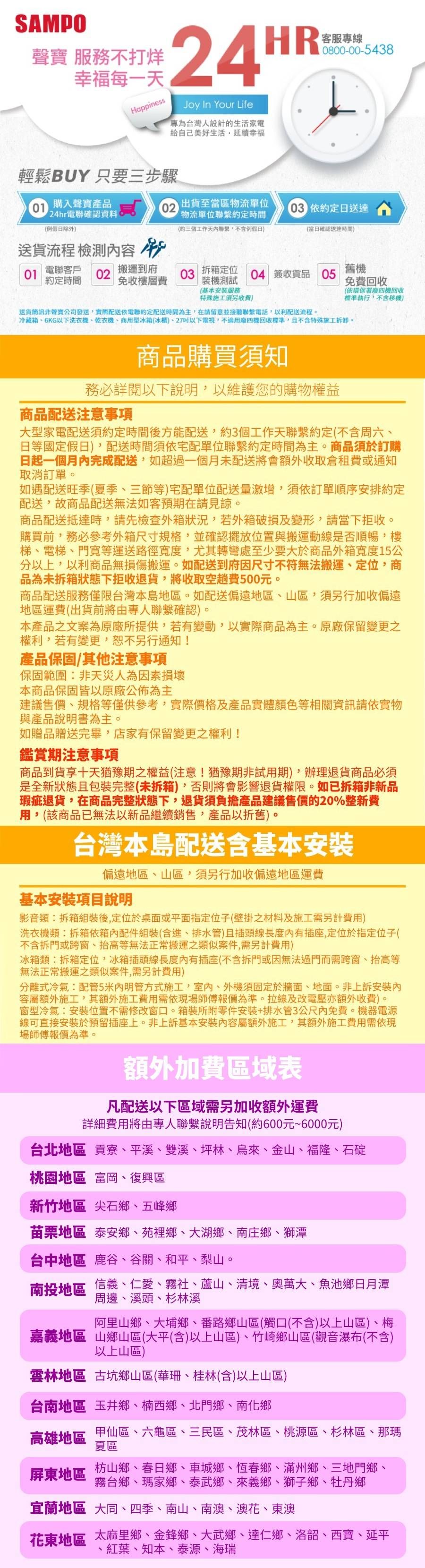 SAMPO聲寶 SR-C53D - 詳情10