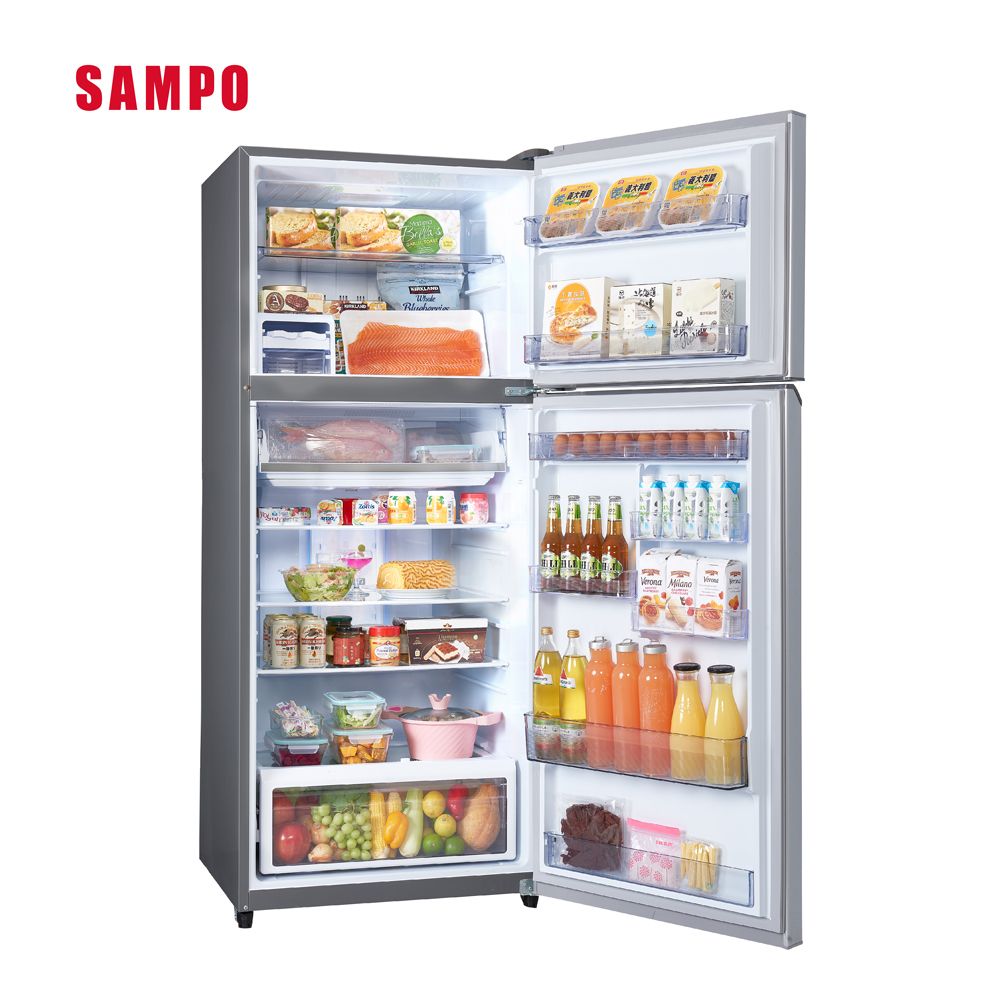 SAMPO 聲寶  535公升一級能效極光鈦變頻雙門冰箱 SR-C53D(S9)