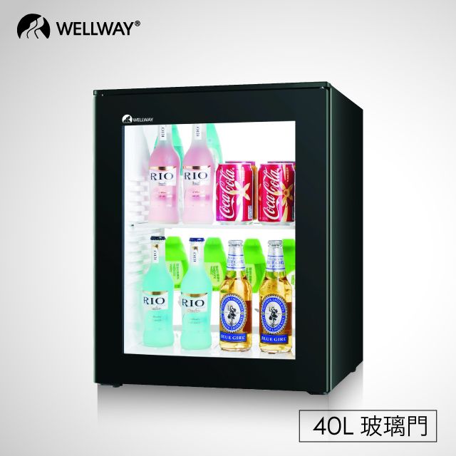 Wellway  Minibar 40L 無聲節能環保小冰箱 XC-40C (玻璃門)