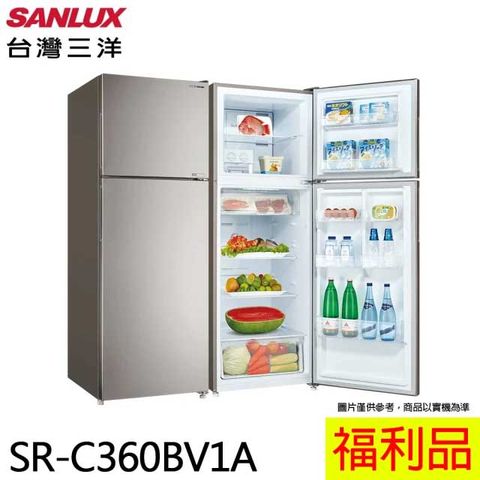 SANLUX 福利品 台灣三洋 360公升雙門變頻冰箱 SR-C360BV1A (A)福利品