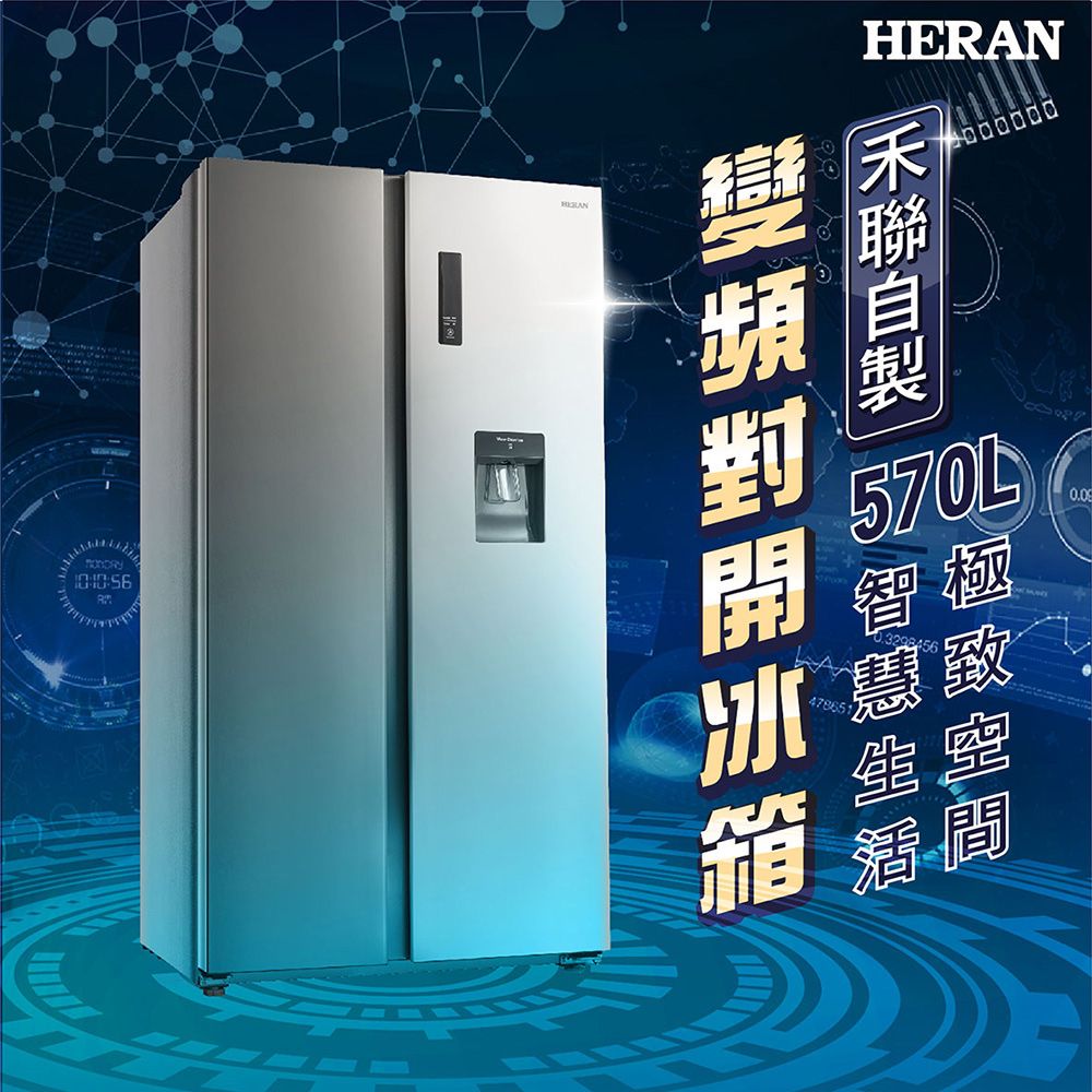 HERAN 禾聯 570L變頻 雙門電冰箱 (HRE-F5761V)