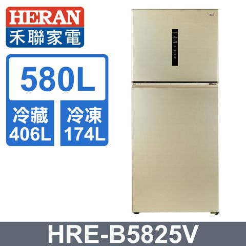 HERAN 禾聯 一級能效 580L雙門變頻電冰箱 HRE-B5825V