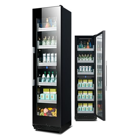 【集集客】獨立/嵌入 雙溫控冰吧 冰箱茶葉玻璃冰櫃 冷藏櫃