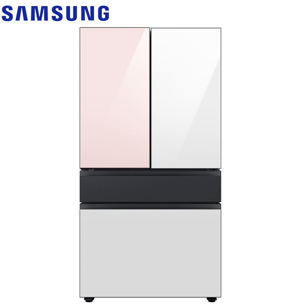 Samsung 三星 640公升設計品味系列雙循環四門旗艦冰箱RF23BB8200AP/TW(上門板白+粉)