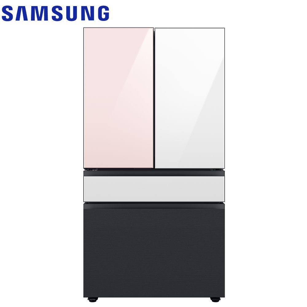 Samsung 三星 640公升設計品味系列雙循環四門旗艦冰箱RF23BB8200AP/TW(上門板白+粉)