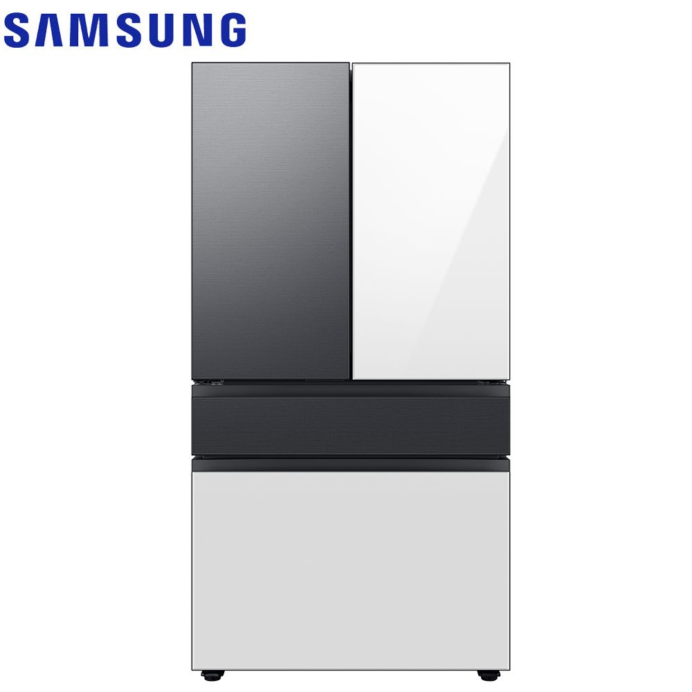 Samsung 三星 640公升設計品味系列雙循環四門旗艦冰箱RF23BB8200AP/TW(上門板白+黑)