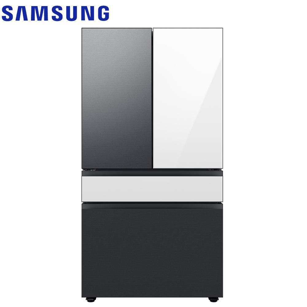 Samsung 三星 640公升設計品味系列雙循環四門旗艦冰箱RF23BB8200AP/TW(上門板白+黑)