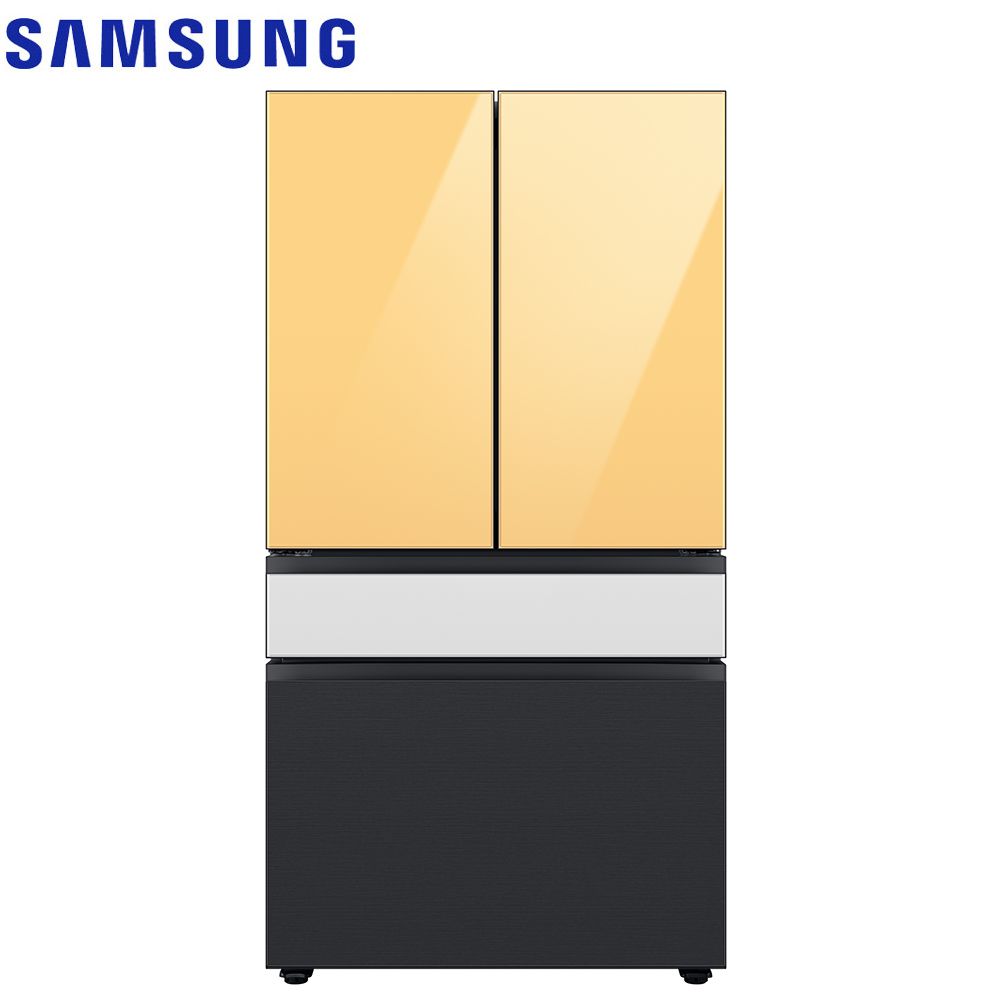 Samsung 三星 640公升設計品味系列雙循環四門旗艦冰箱RF23BB8200AP/TW(上門板黃*2片)