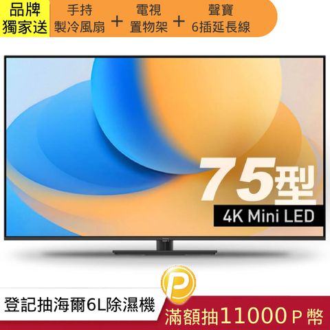 【Panasonic 國際牌】75型 Mini LED 4K智慧聯網顯示器(TV-75W95AGT)