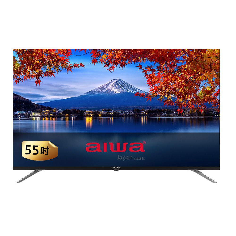 AIWA 愛華 	【 日本】55吋4K Google TV認證 QLED量子點智慧聯網液晶顯示器-AI-55QL24 (含安裝)