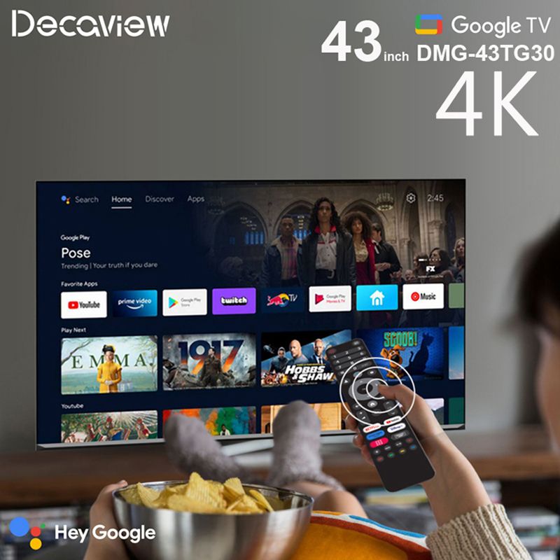 DECAVIEW 43吋4K Google TV 聯網液晶顯示器( DMG-43TG30 ) - PChome