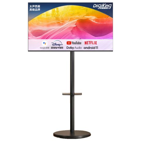 DigiKing數位新貴 32吋 Google認證TV 藍芽語音 IPS 移動式智慧聯網液晶螢幕顯示器/移動螢幕/閨蜜機