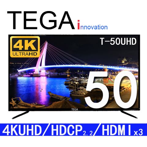 TEGA 50吋 4K 多媒體液晶顯示器 T-50UHD