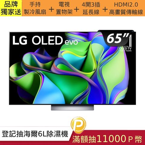 LG 樂金 65吋 OLED 4K AI 物聯網智慧電視 OLED65C3PSA