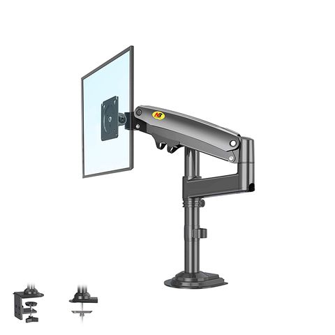 易控王 新版NB H100 桌上型螢幕支架 氣壓式手臂17-30吋 多角度調整/旋轉 (10-301-01)
